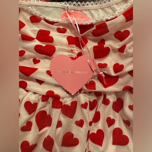 NWT SUGAR THRILLZ LOVE SURROUNDS ME RUCHED SKIRT - WHITE XS - Picture 3 of 8